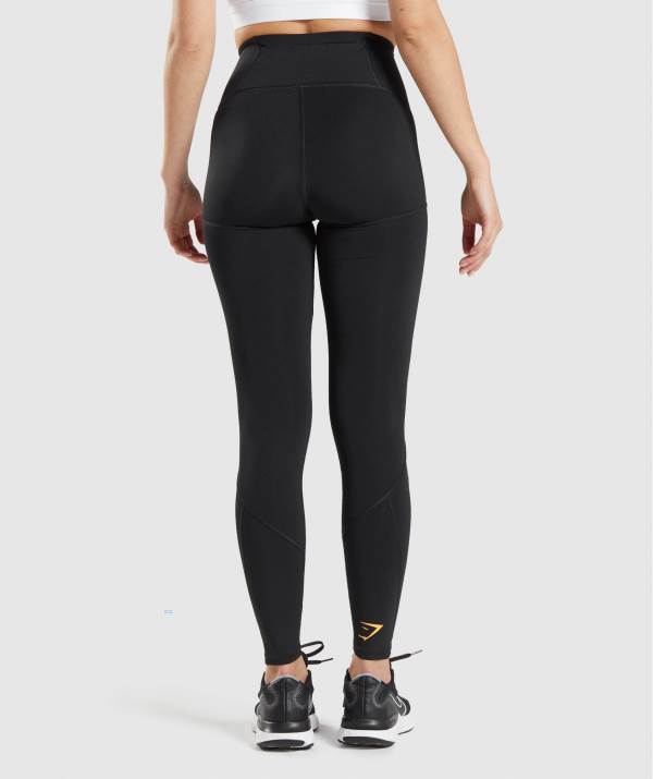 Damske Legíny Gymshark Pulse Mesh Čierne | GD3640712